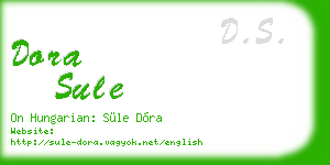 dora sule business card